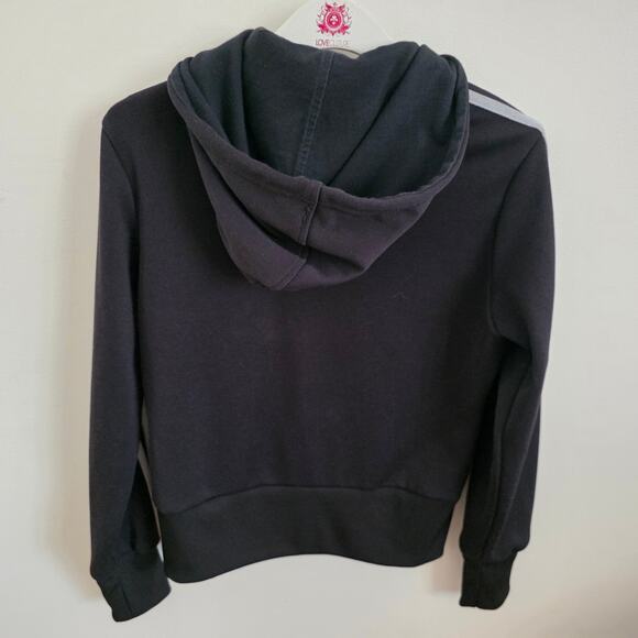 New Adilenium short full zip Adidas cropped hoodie size M - Picture 3 of 6